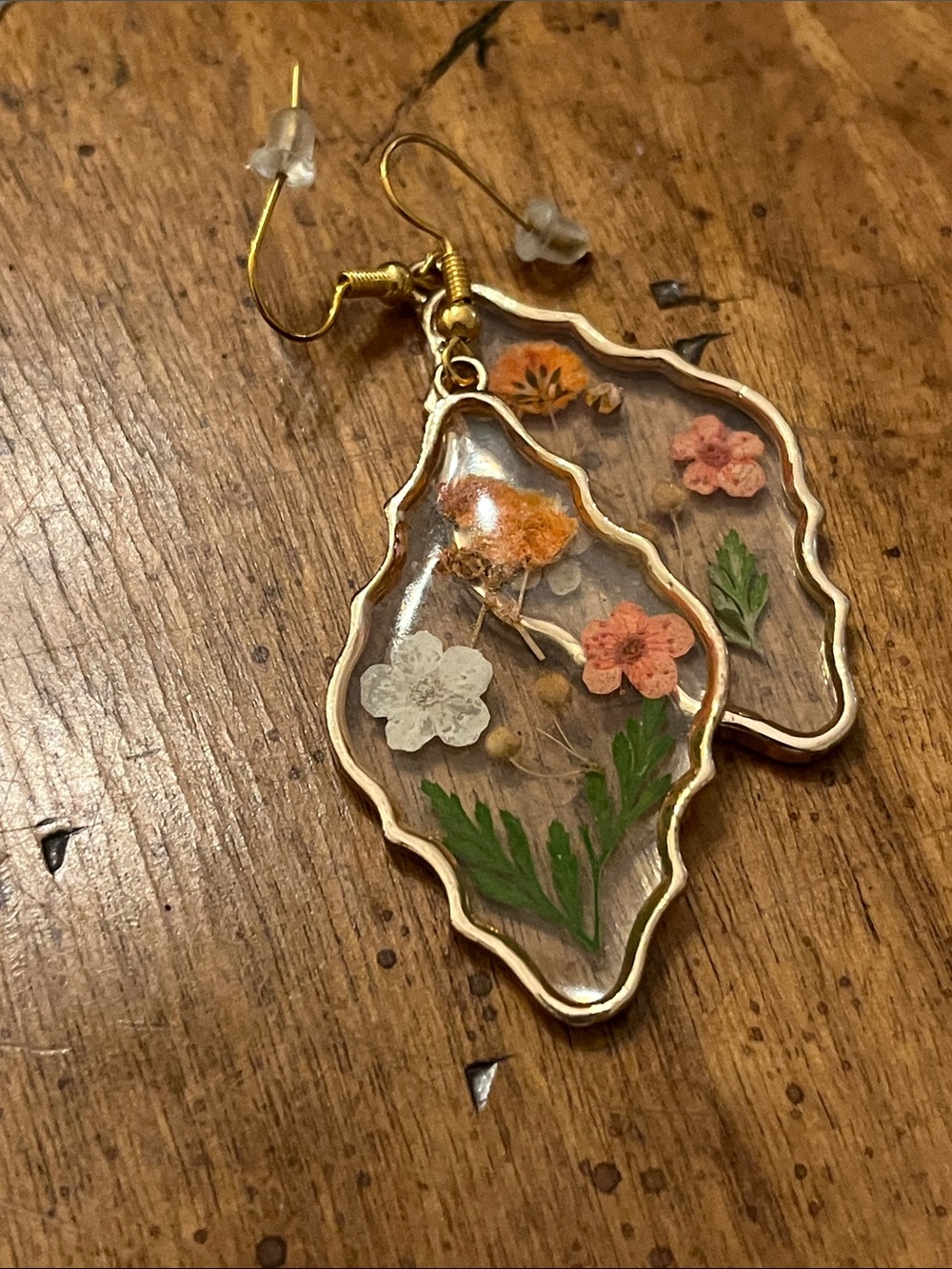 Pressed Wild Flower Earrings